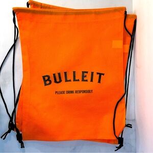 5/$25 NWOT Bulleit Bourbon Draw String Bag 🥃 Pair (2)